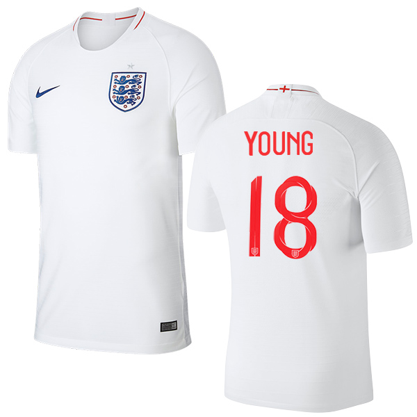 England #18 Young Home Thai Version Soccer Country Jersey